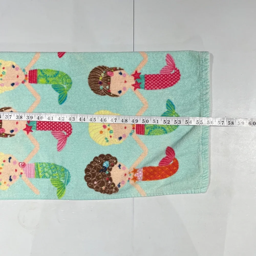 Boat House Novelty Mermaid Print Beach Towel 100% Cotton 27x60 Resort Vacation